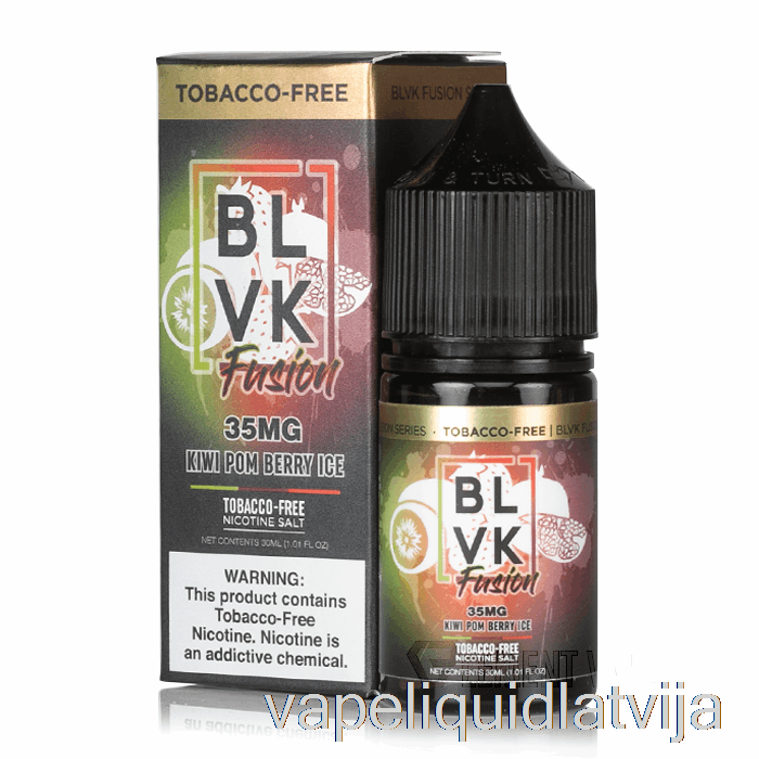 Kivi Pom Ogu Ledus - Blvk Fusion Salts - 30ml 50mg Vape šķidrums